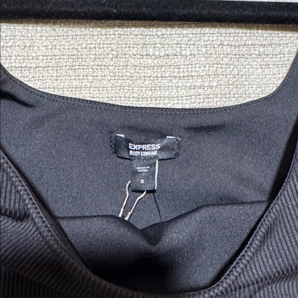 Express Black Ribbed Tank Top size small - Picture 5 of 8